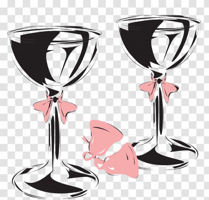 Wine Glass Champagne Tableware Stemware Transparent PNG