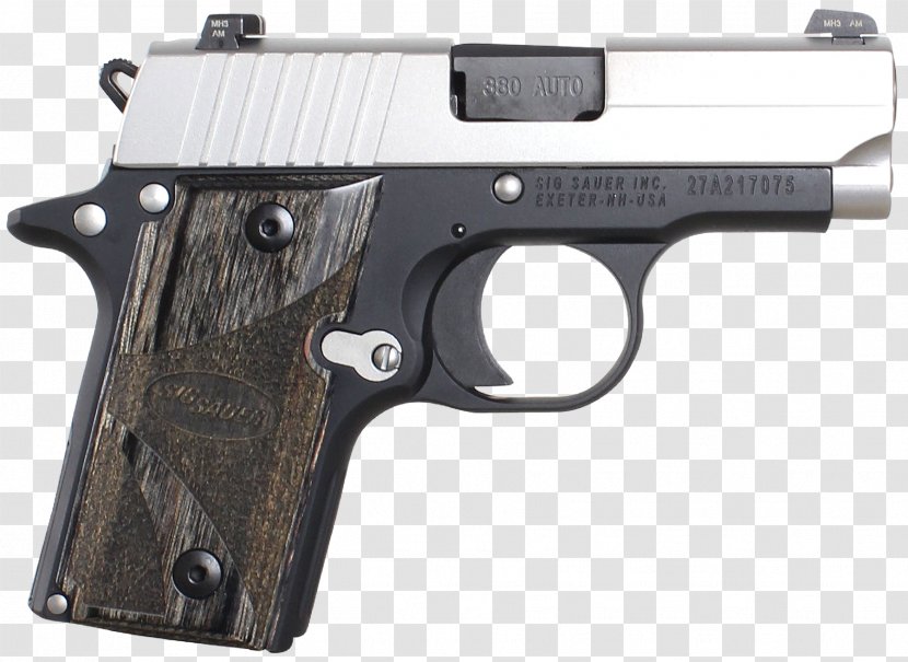 .380 ACP SIG Sauer P238 P938 Automatic Colt Pistol - Sig P226 - Handgun Transparent PNG