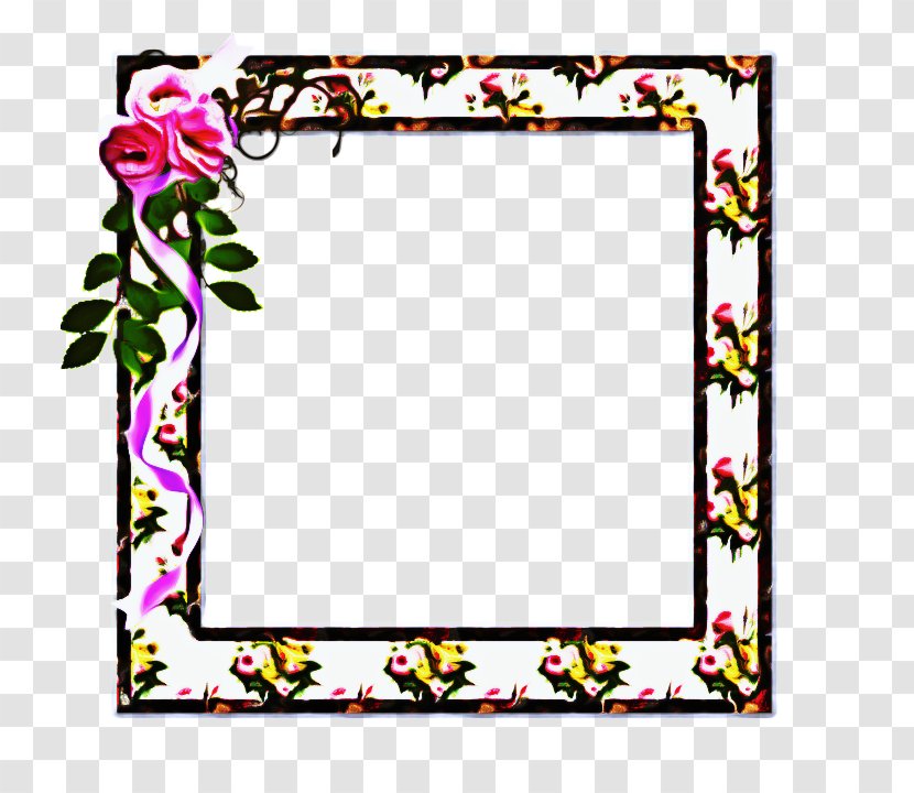 Background Pink Frame - Flower - Interior Design Rectangle Transparent PNG
