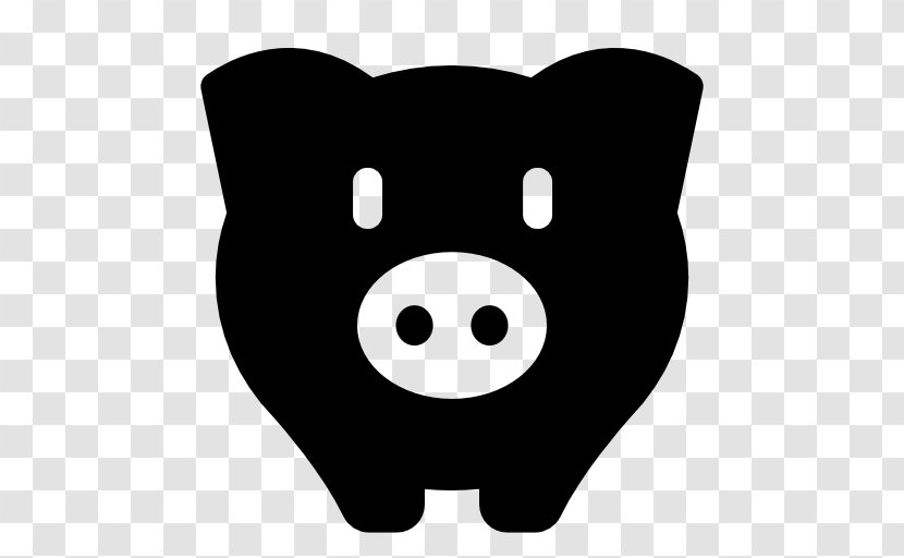 Piggy Bank Save Pig - Black - Angry Bird Transparent PNG