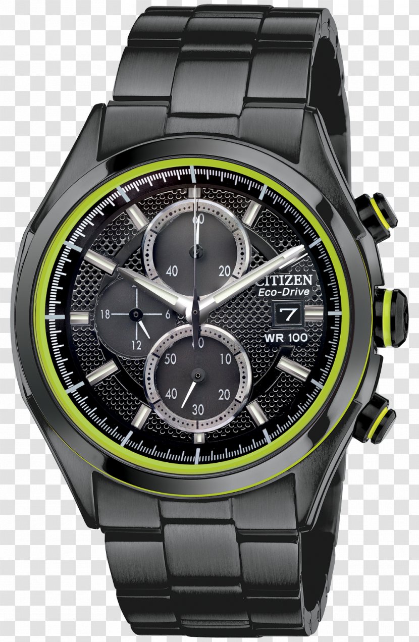 Eco-Drive Solar-powered Watch Citizen Holdings Chronograph - Steel Transparent PNG