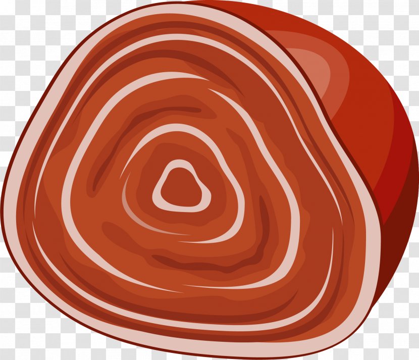 Sausage Hot Dog Meat Intestine - Plate - Hand Painted Red Ham Transparent PNG