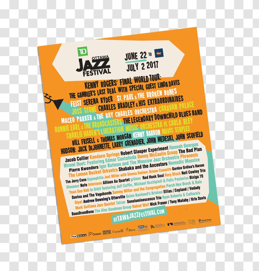 Product TD Bank, N.A. Line Orange S.A. - Td Bank Na - Jazz Festival Poster Transparent PNG