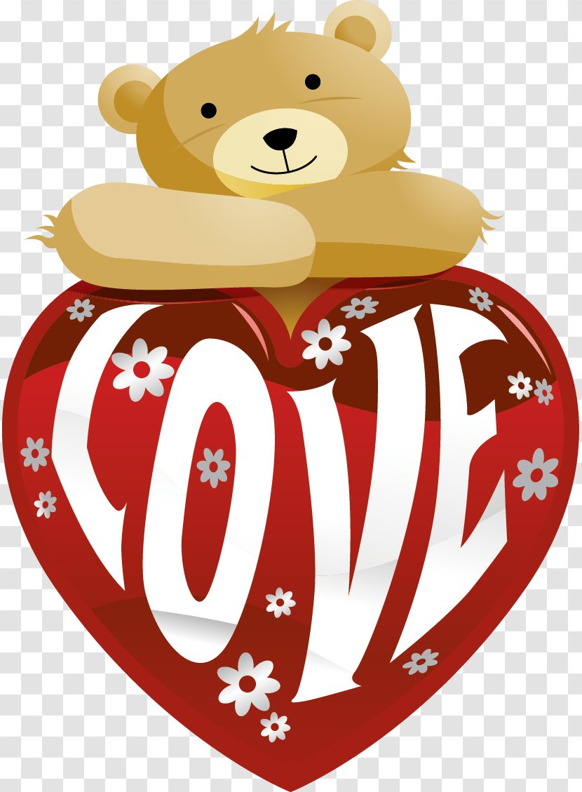 Bear Gfycat Love - Silhouette - Vector Elements Transparent PNG