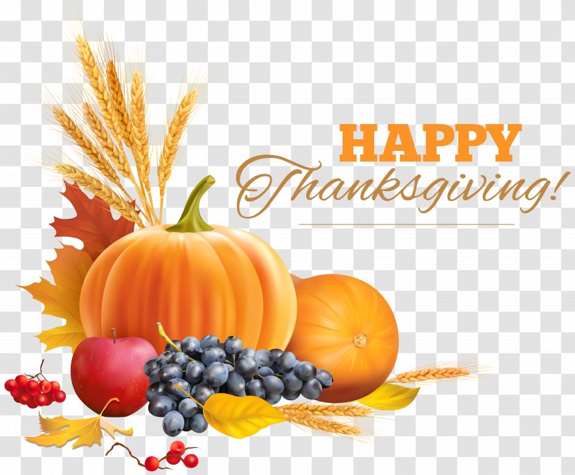 Thanksgiving Clip Art - Tangerine - Happy Decor Transparent PNG