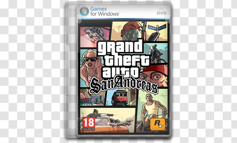 Grand Theft Auto: San Andreas Auto V PlayStation 2 Video Game - Playstation Transparent PNG