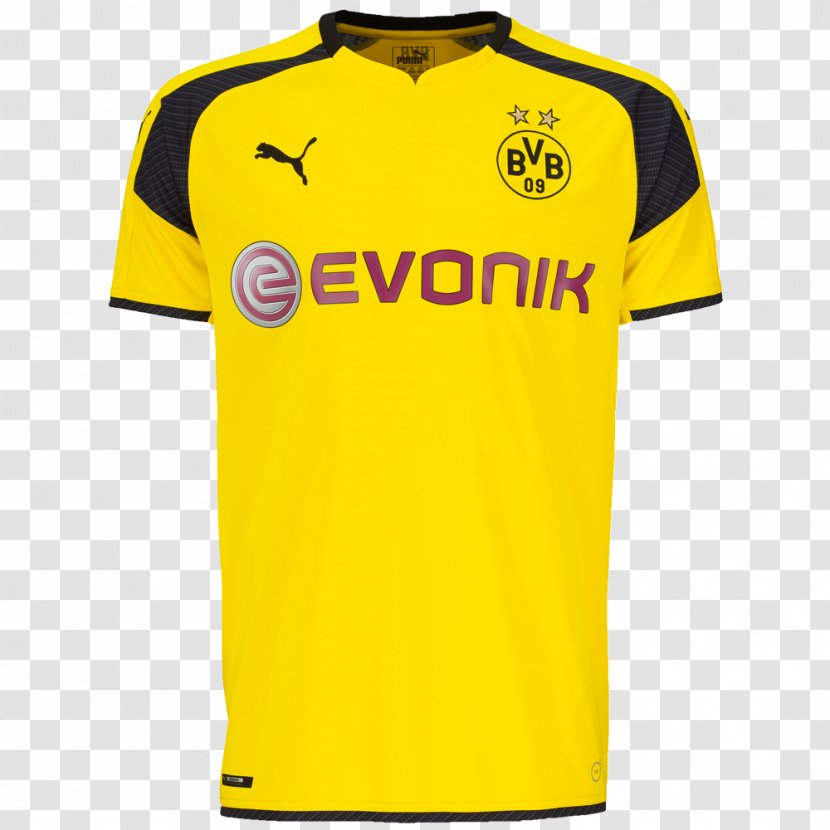 2016–17 UEFA Champions League Borussia Dortmund Bundesliga T-shirt Jersey - Sports Uniform Transparent PNG