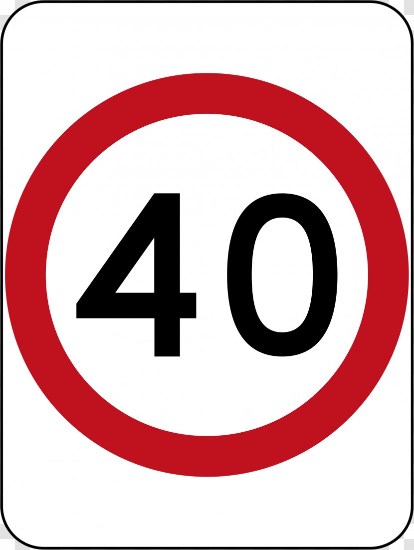 Traffic Sign School Zone Speed Limit Roadworks - Miles Per Hour - Road Transparent PNG