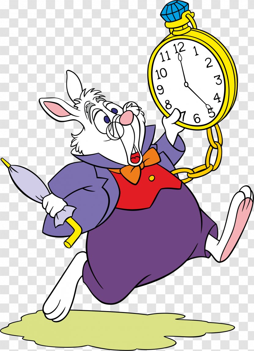 White Rabbit Alice In Wonderland Alice's Adventures Cheshire Cat March Hare - Organism Transparent PNG