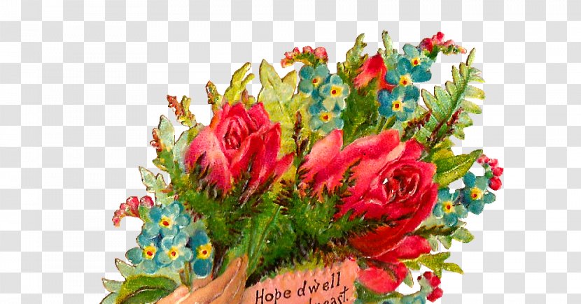 Flower Bouquet Cut Flowers Rose Floral Design - Garden Roses - Lush Clipart Transparent PNG
