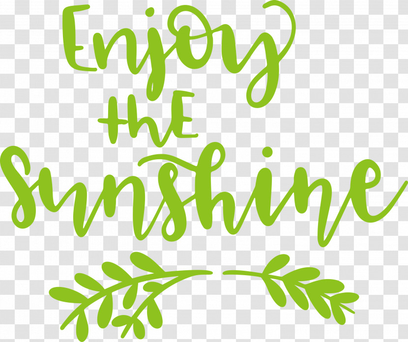 Sunshine Enjoy The Sunshine Transparent PNG