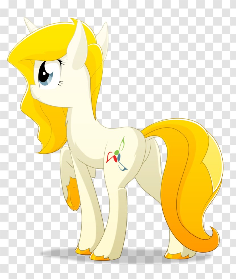Horse Cartoon Tail Animal - Golden Ribbon Transparent PNG