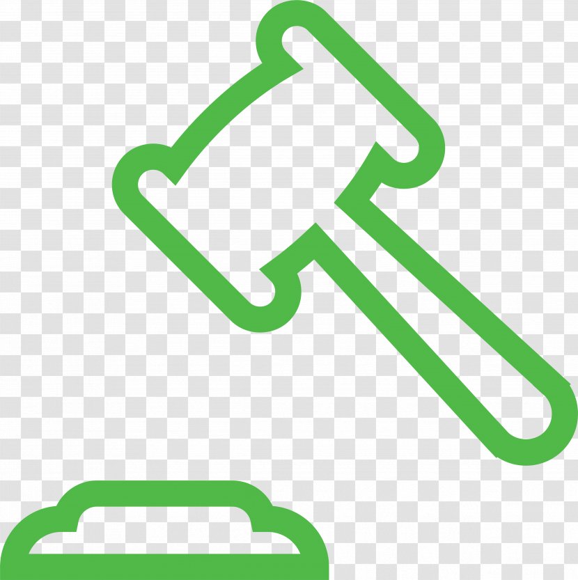 Gavel Law Clip Art - Green - Court Transparent PNG