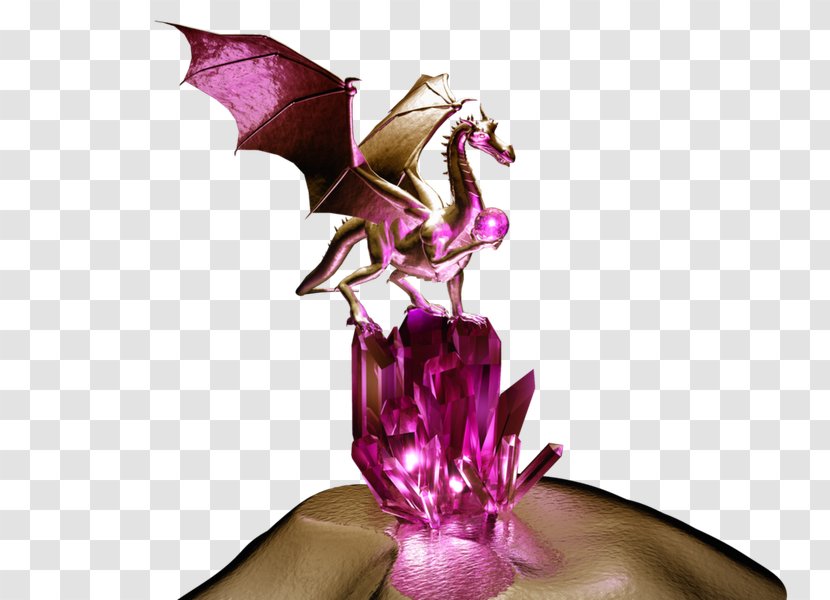 Gemstone Crystal Dragon 8 November - Mythical Creature Transparent PNG