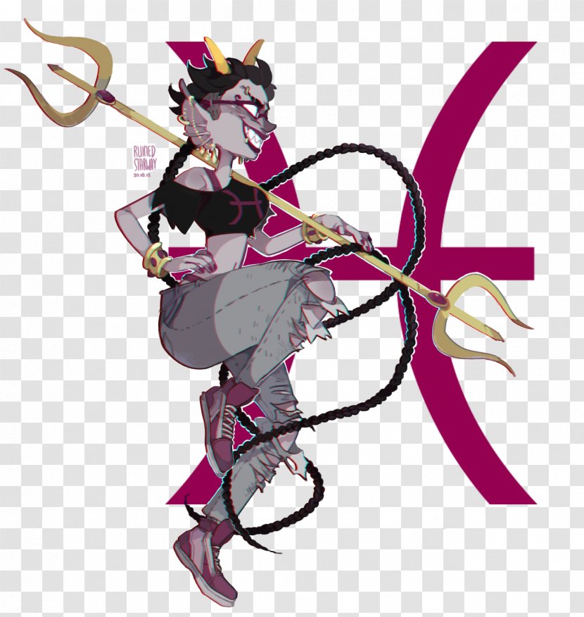 Pisces Homestuck Hiveswap Aries - Watercolor Transparent PNG