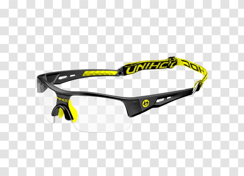 Goggles Floorball Glasses Eyewear Hockey Sticks - Sunglasses - Yellow Ball Goalkeeper Transparent PNG