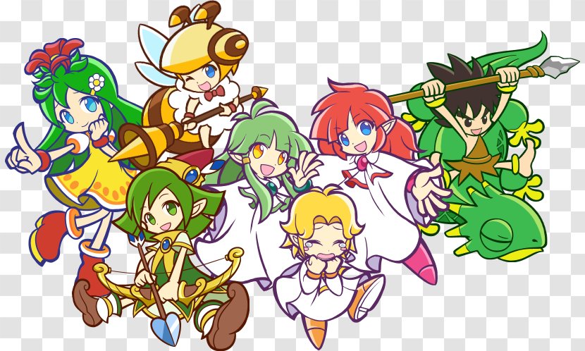 Puyo Sun 64 Puyopuyo!! Quest Tetris Sega - Silhouette - 20th Anniversary Transparent PNG