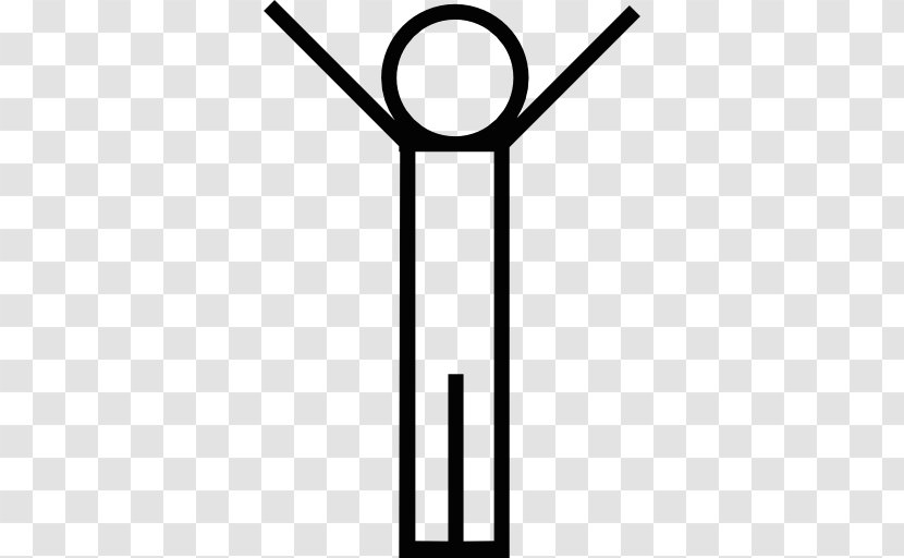 Arm - Black And White - Stick Figure Transparent PNG