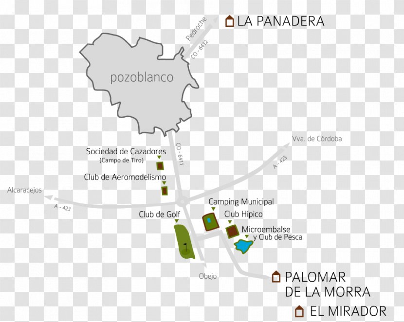 Pozoblanco Cortijo Palomar De La Morra Map Leisure Recreation Transparent PNG