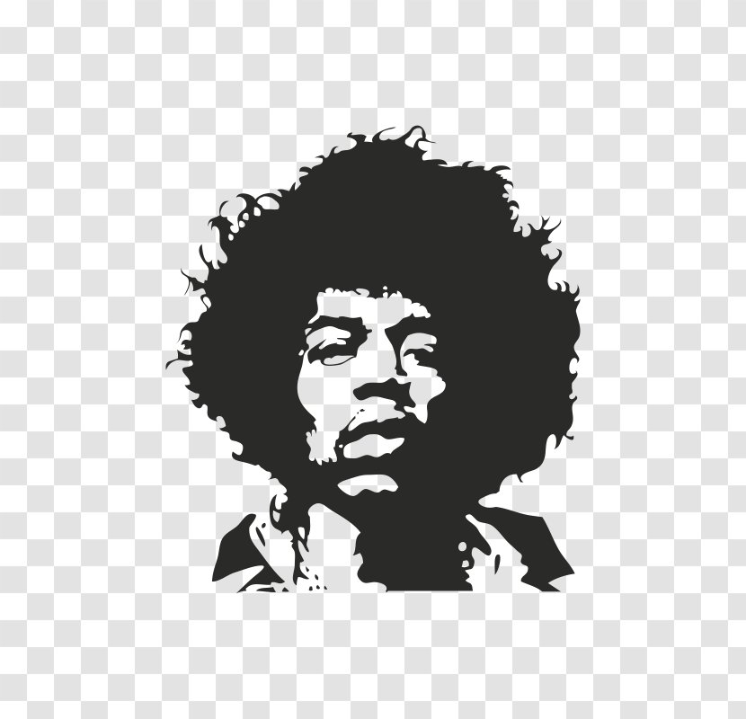 Jimi Hendrix Wall Decal Sticker Art - Smile - Painting Transparent PNG