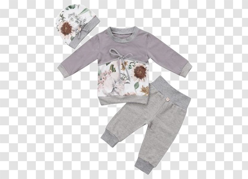 Pajamas T-shirt Hoodie Clothing Top - Sleeve - Floral Set Transparent PNG