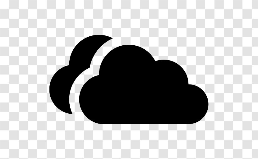Cloud Computing Symbol - Monochrome - Cloudy Transparent PNG