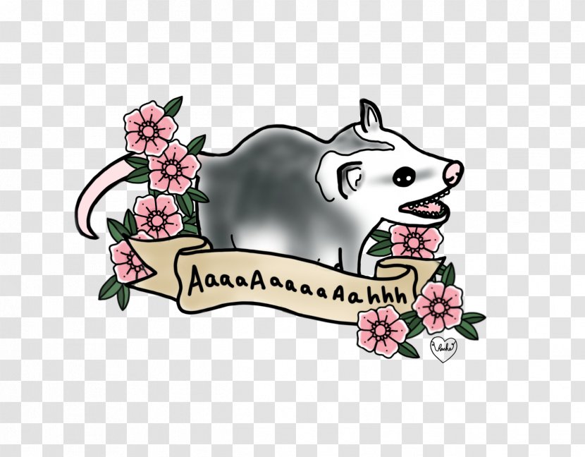 Illustration Illustrator Art Canidae Image - Pig Like Mammal - Opossum Transparent PNG