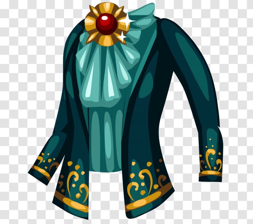 Costume Design Clothing Outerwear Teal - Frame - Watercolor Transparent PNG