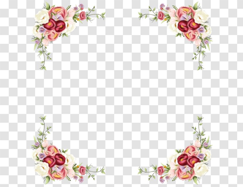 Picture Frame - Heart - Flower Pedicel Transparent PNG