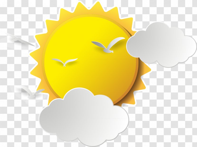 Cartoon Drawing - Yellow - Sun Material Transparent PNG