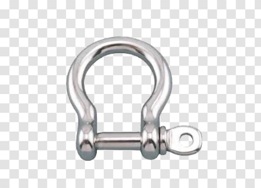 Silver Metal Body Jewellery Shackle Screw - Stainless Steel Transparent PNG