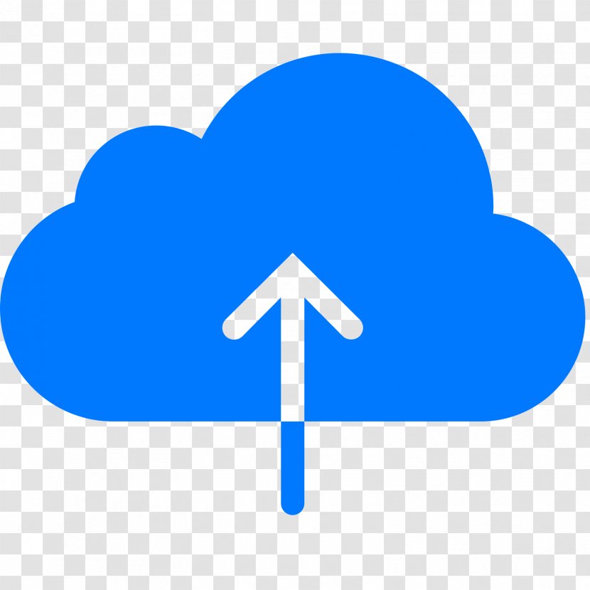 Download Upload Cloud Computing - Electric Blue Transparent PNG