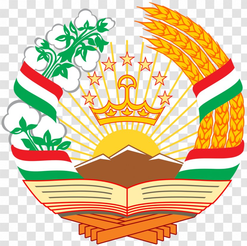 Emblem Of Tajikistan Tajik Soviet Socialist Republic Union Flag - Food - Decal Transparent PNG