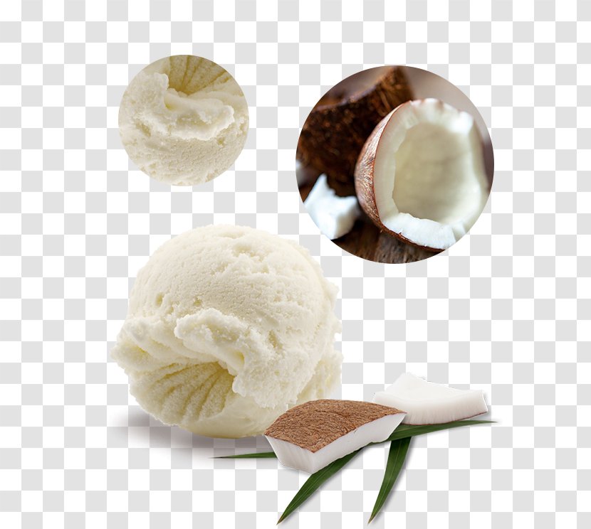Gelato Ice Cream Milk Coconut - Skimmed Transparent PNG