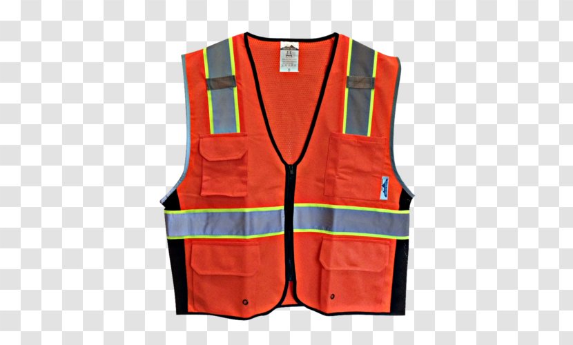 Gilets High-visibility Clothing T-shirt Sleeve - Personal Protective Equipment - Safety Vest Transparent PNG