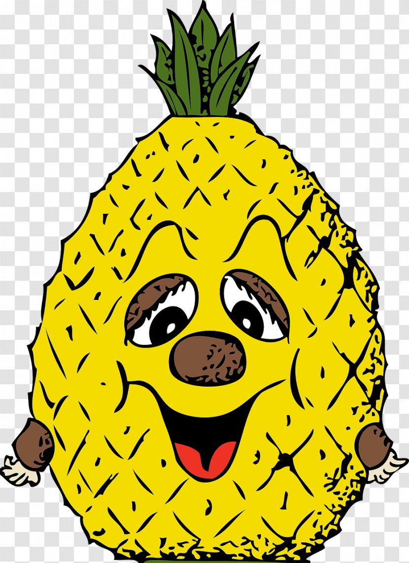 Pineapple Cartoon Clip Art - Illustrator Transparent PNG