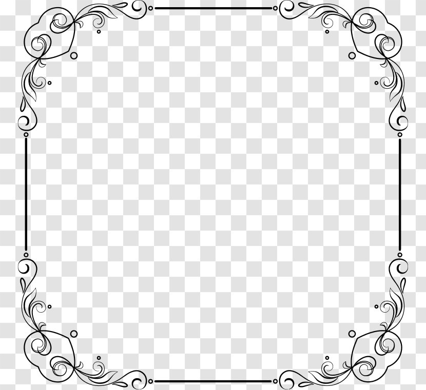 Picture Frames Image Resolution Clip Art - Line - Elegent Vector Transparent PNG