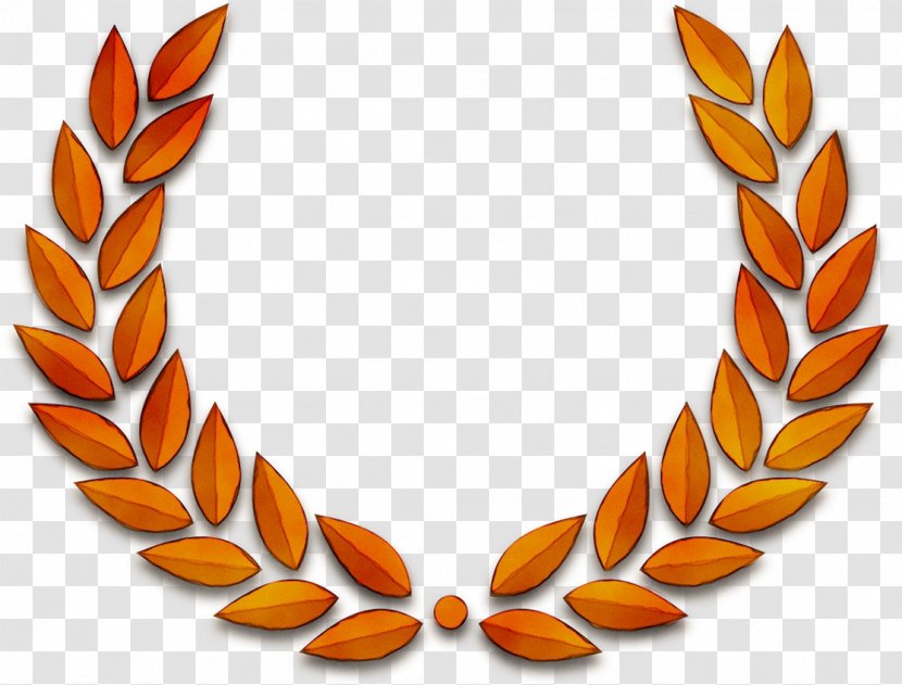 Laurel Wreath Crown Image Clip Art - Orange - Fashion Accessory Transparent PNG