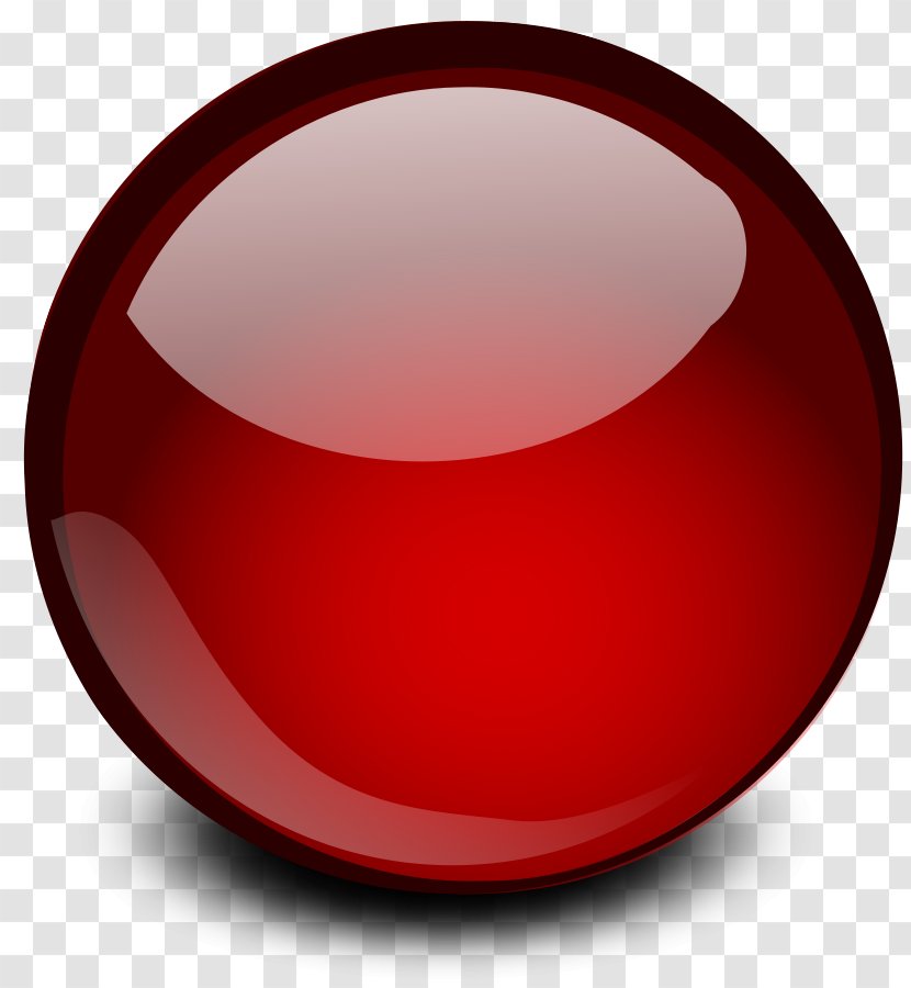 Orb Drawing Clip Art - Sphere - Red Button Cliparts Transparent PNG