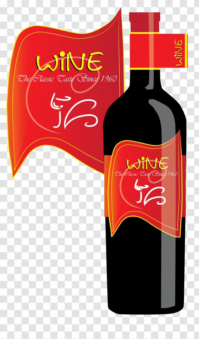 Liqueur Graphic Design Red Wine - Distilled Beverage Transparent PNG