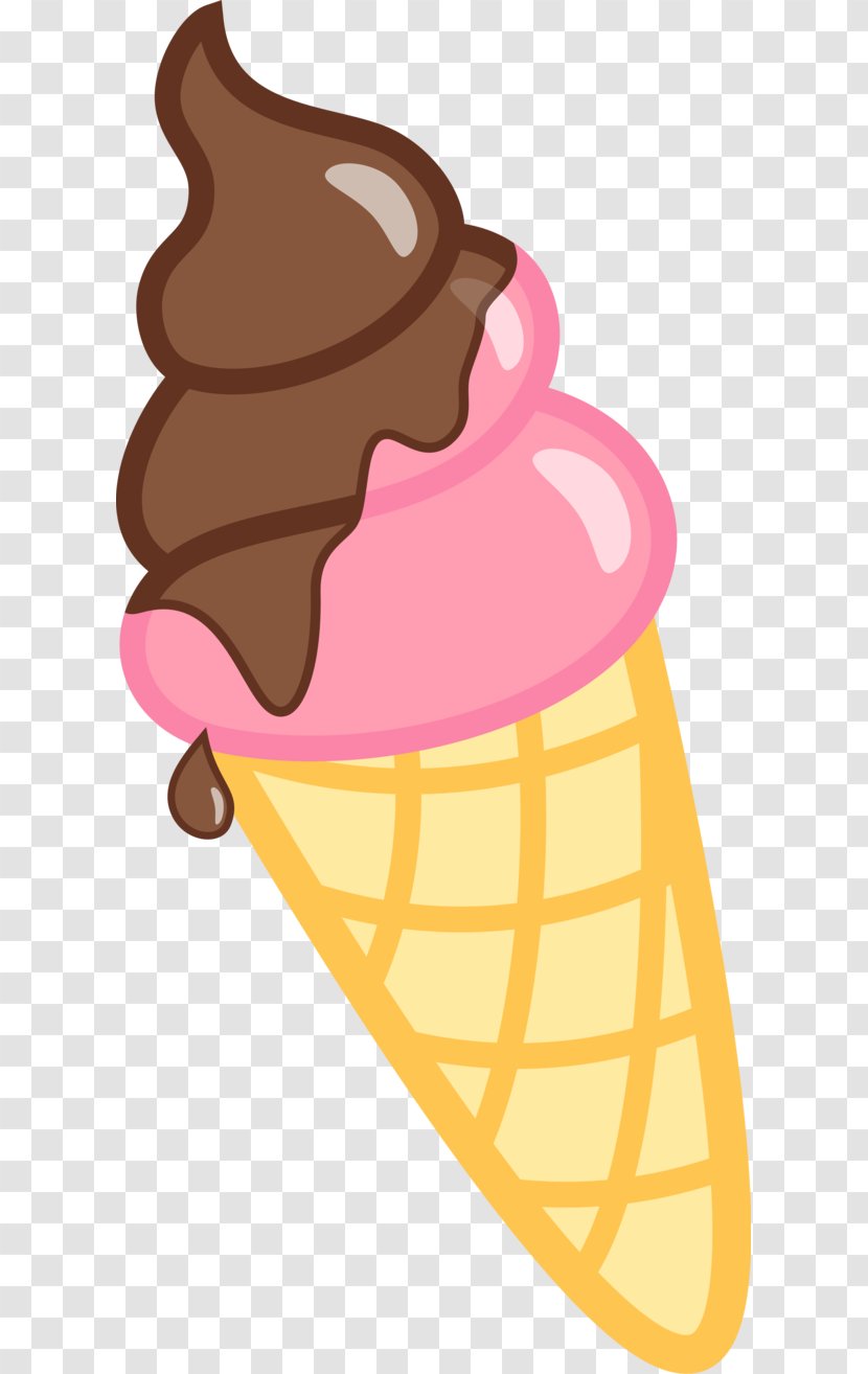 Neapolitan Ice Cream Cones Strawberry - Chocolate - Last Vector Transparent PNG