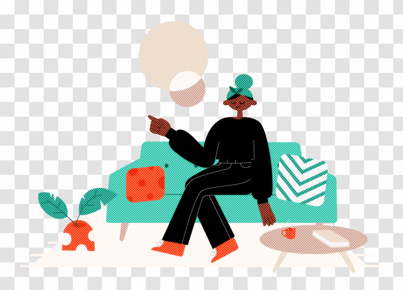 Alone Time At Home Transparent PNG