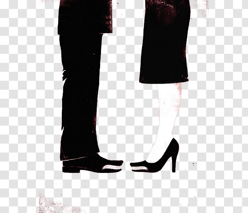 Woman High-heeled Footwear Skirt Illustration - Cartoon - Creative Of Men And Women Transparent PNG