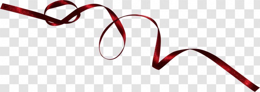 Red Ribbon Clip Art - Heart - Swirl Cliparts Transparent PNG