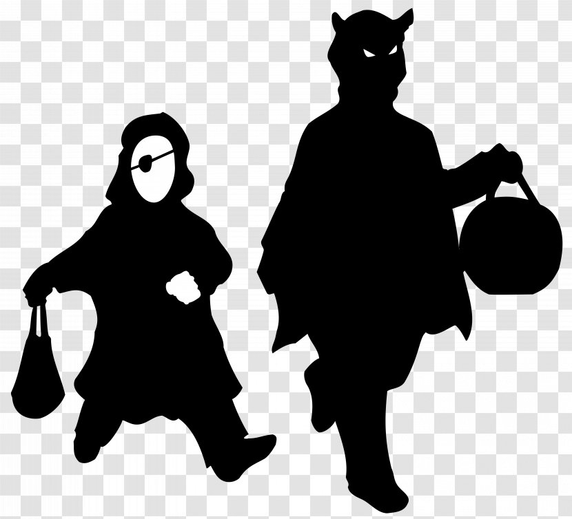 Halloween Shadow Clip Art - Haunted House - Kids Shadows Clipart Transparent PNG