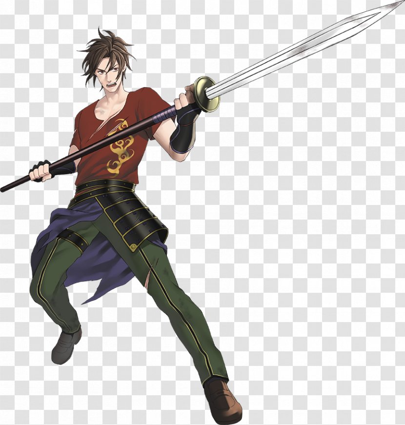 Touken Ranbu 御手杵 Three Great Spears Of Japan Nihon-gô - Silhouette - Spear Transparent PNG