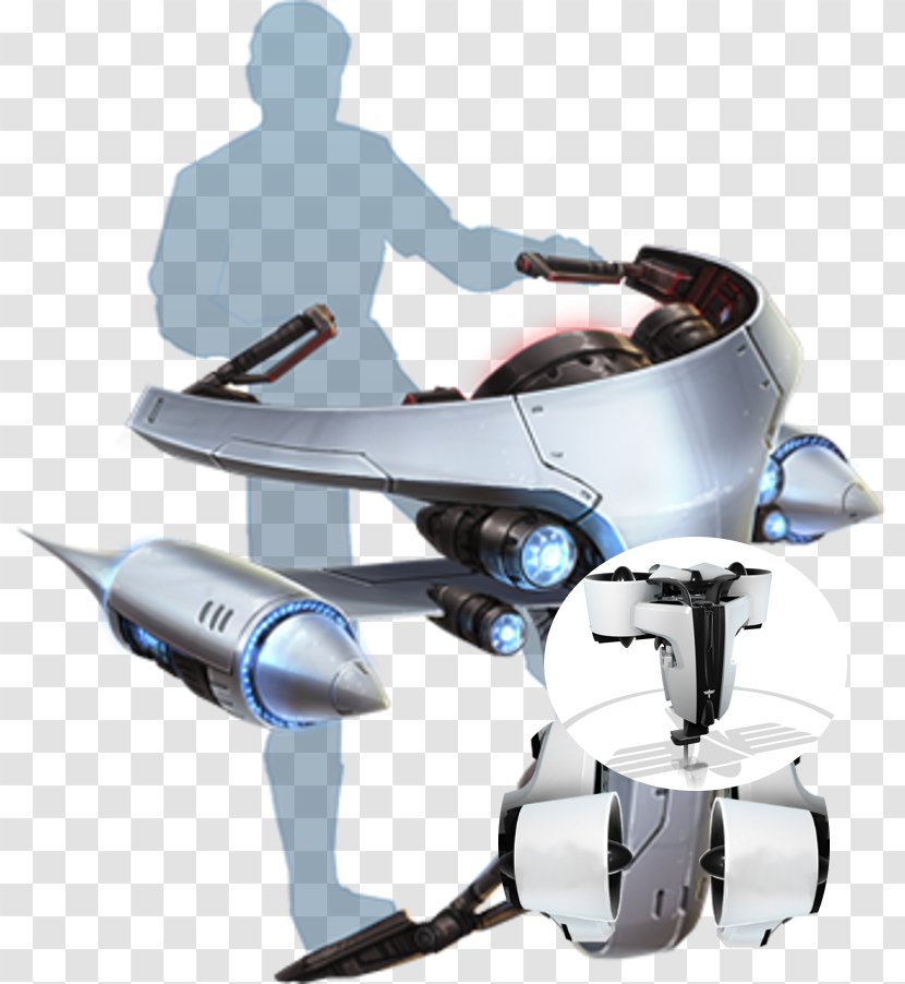 Star Wars Speeder Bike Tatooine Concept Art Invention - Ship - Pilot The Future Transparent PNG