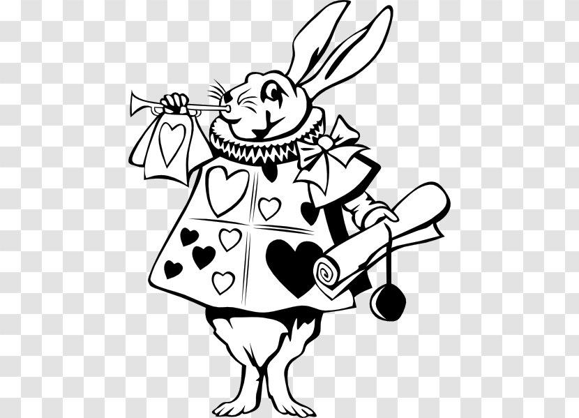 White Rabbit Alice's Adventures In Wonderland Cheshire Cat - Organism - Characters ，cartoon，deer，cartoon Card Transparent PNG