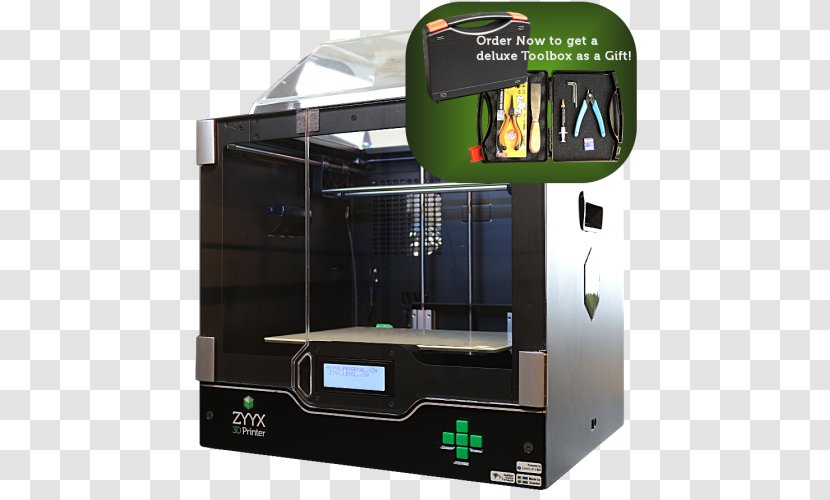 ZYYX 3D Printing Printer MakerBot - Matterhackers Transparent PNG