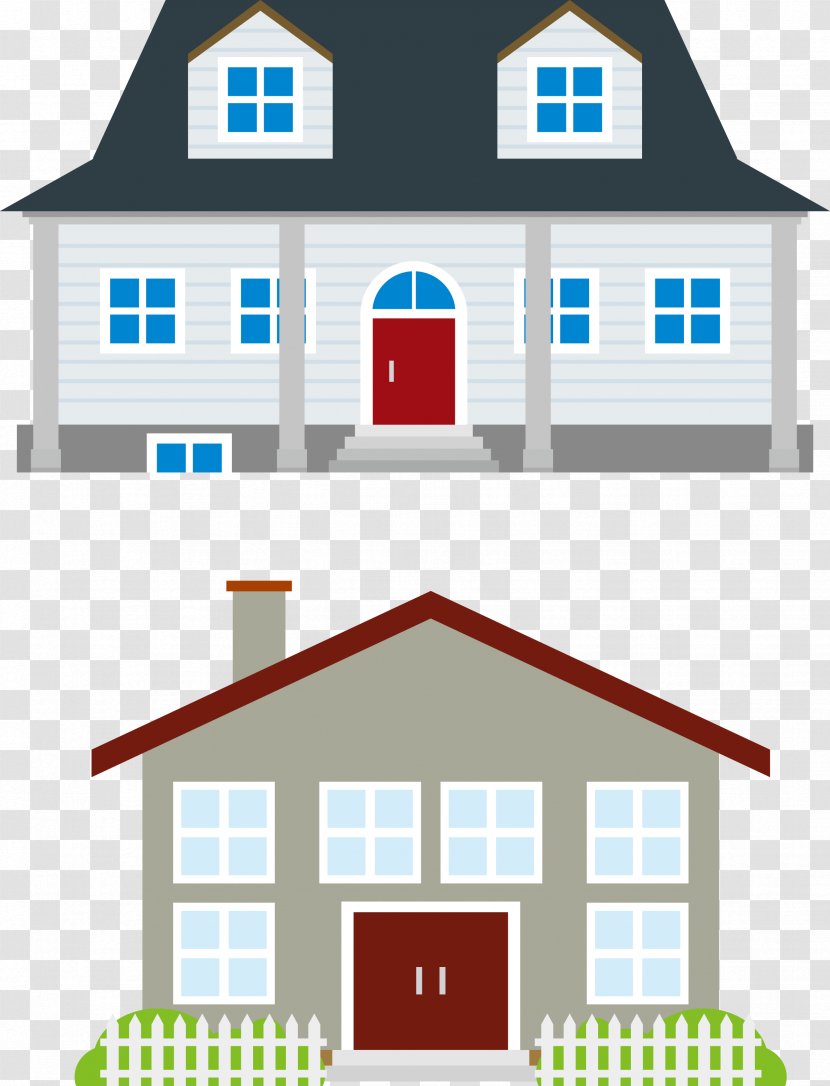Drawing House Clip Art - Residential Area - Vector Family Home Transparent PNG